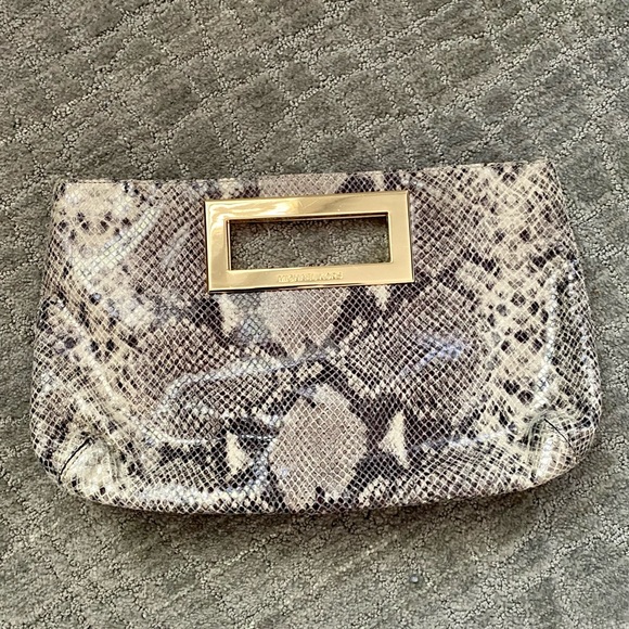 Michael Kors Snakeskin Clutch - Picture 1 of 4